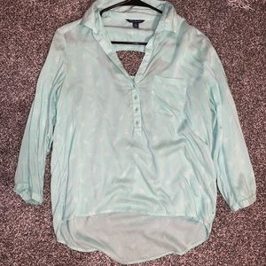 Mint green blouse